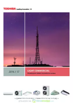 Toshiba light commercial 2016-17