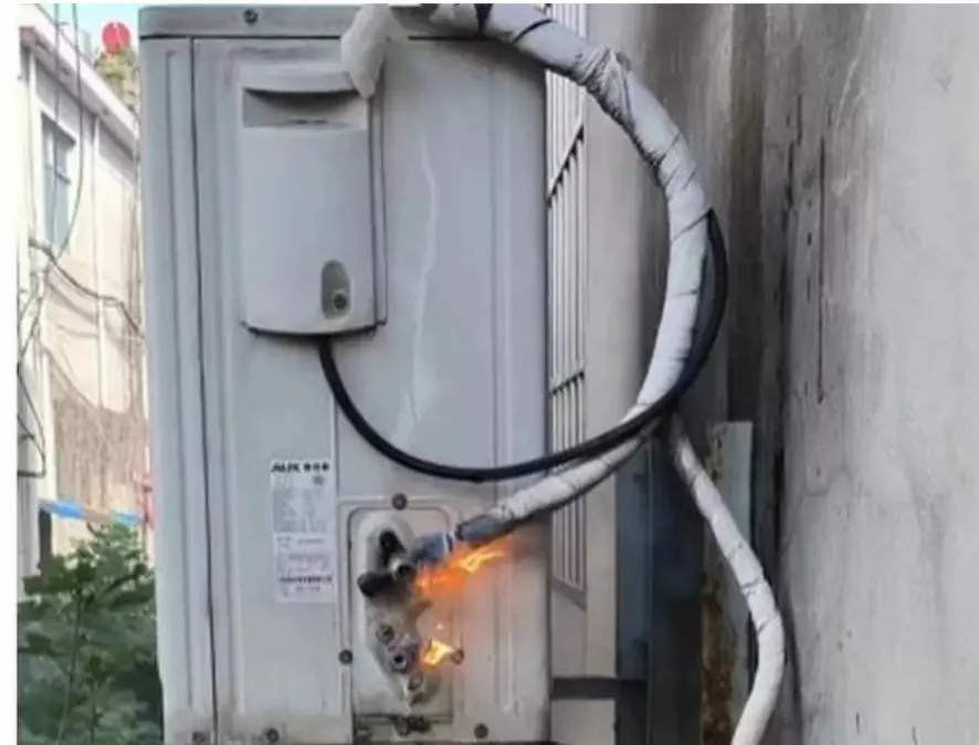 Požar na klima uređaju