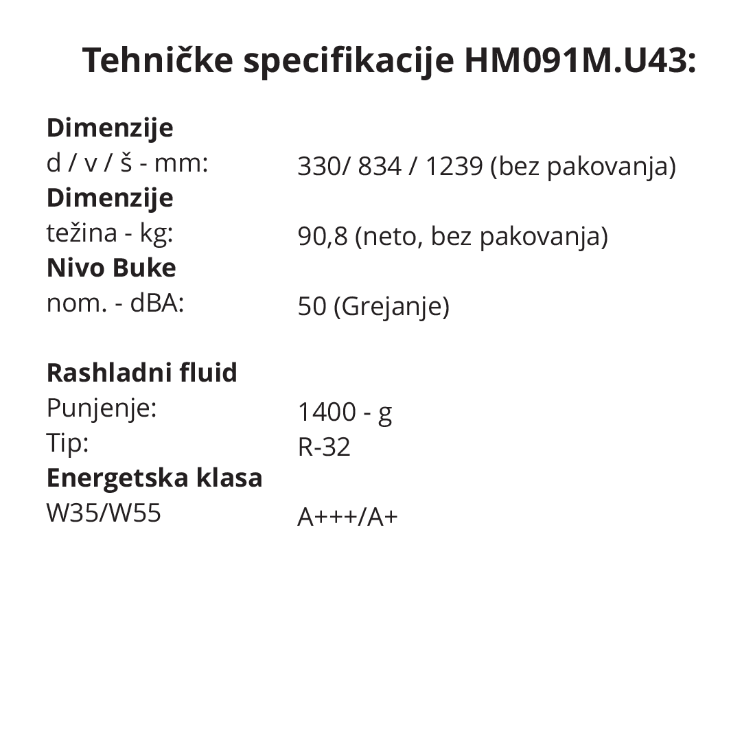 LG toplotna pumpa Therma V Monobloc HM091M.U43 karakteristike 2
